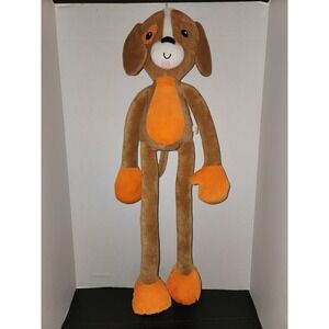 Stretch Kins Blue Banana Club Brown Puppy Dog Soft Plush 31 Inch